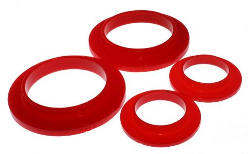 Picture of Energy Suspension 79 - 04 Ford Mustang SVO Red Rear Spring Upper Lower Isolator Set