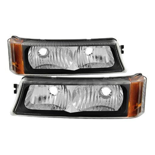 Picture of Xtune Chevy Silverado 03 - 06 LED Bumper Lights Black CBL - JH - CSIL03 - AM - BK