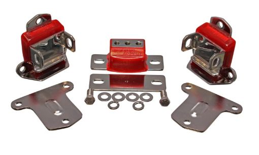 Picture of Energy Suspension 67 - 72 Chevrolet Camaro Red Motor and Transmision Mounts Chrome Finish