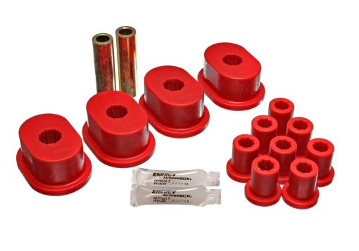 Picture of Energy Suspension 73 - 79 B - Body (ChargerCoronetSatelliteGTX) Red Rear Leaf Spring Bushing Set