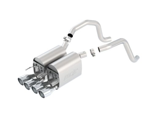 Picture of Borla 05 - 08 Corvette CoupeConv 6.0L6.2L 8cyl 6spd RWD Touring SS Exhaust (rear section only)