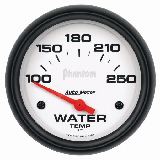 Picture of Autometer Phantom 66mm 100 - 250 Deg F Short Sweep Electonic Water Temperature Gauge