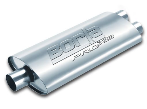 Picture of Borla Pro - XS 3in, 2 - 12in, 19in x 9 - 12in x 4in Oval CenDual Turbo XL Muffler