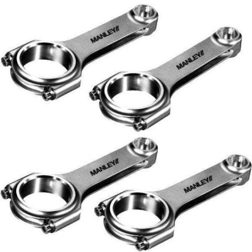 Picture of Manley Acura D16 (all) ZC Honda D16 (all) ZC H - Beam Connecting Rod Set (Set of 4)