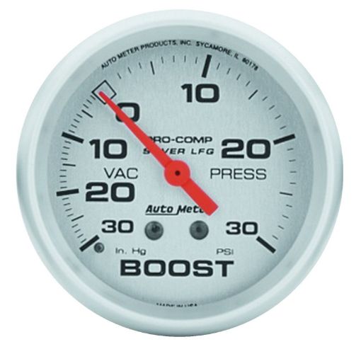 Picture of Autometer Ultra - Lite 66.7mm 30 PSI Mechanical Boost Gauge
