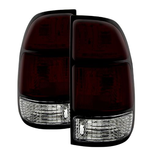 Picture of Xtune Toyota Tundra 00 - 06 OEM Style Tail Lights Dark Red ALT - JH - TTU00 - OE - RSM