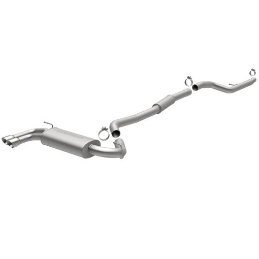 Picture of MagnaFlow 12 BMW 328i 2.0L N20b20 Dual Straight DS Rear Exit Stainless Cat Back Performance Exhaust