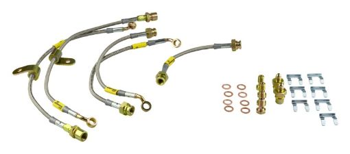 Picture of Goodridge 09 - 12 Cadillac CTS - V (All CTS - V w Brembo Brakes) Stainless Steel Brake Line Kit