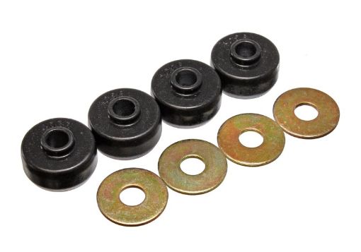 Picture of Energy Suspension 84 - 96 Chevy Corvette Black Spring Cushions for Rear Leaf Spring Bushing Set