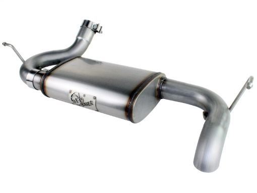 Picture of aFe MACHForce XP 07 - 17 Jeep Wrangler V6 - 3.63.8L 409 SS 2.5in Axle - Back Exhaust