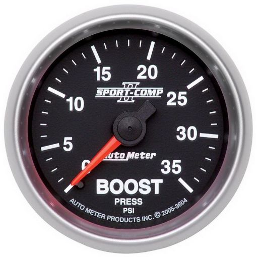 Picture of Autometer Sport - Comp II Mechanical 52mm 0 - 35 PSI Boost Gauge