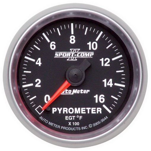 Picture of Autometer Sport - Comp II Full Sweep Electronic 52mm 0 - 1600 degree F Pyrometer Gauge