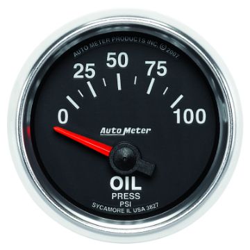 Picture of Autometer GS 0 - 100 PSI Short Sweep Electronic Oil Pressure Gauge