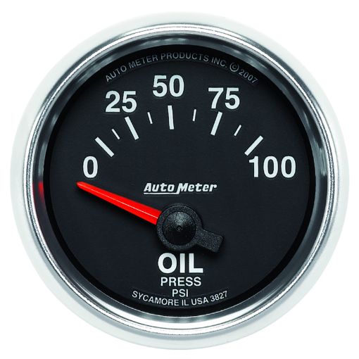 Picture of Autometer GS 0 - 100 PSI Short Sweep Electronic Oil Pressure Gauge