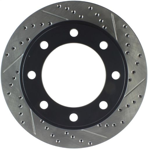Picture of StopTech 00 - 05 Ford Excursion 4WD 99 - 04 F250F350 Pickup Front Slotted Drilled Left Rotor