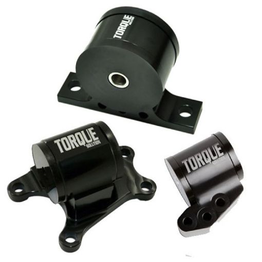 Picture of Torque Solution Billet Aluminum 3 piece Engine Mount Kit Mitsubishi Evolution VII - IX 2001 - 2006