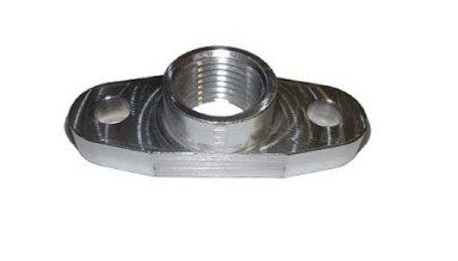 Picture of Torque Solution Billet Oil Drain Flange Universal T3T4 PTE Turbos