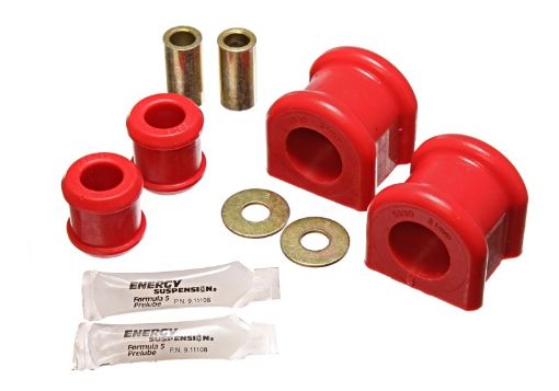 Picture of Energy Suspension 07 - 11 Jeep Wrangler JK Red Front 31mm Sway Bar and Endlink Bushing Set