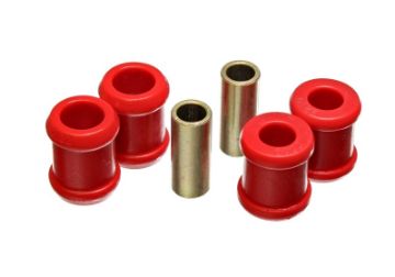 Picture of Energy Suspension 88 - 98 GM Silverado 12 Ton C - 10C1500 PU 2WD Red Rear Shock Bushing Set