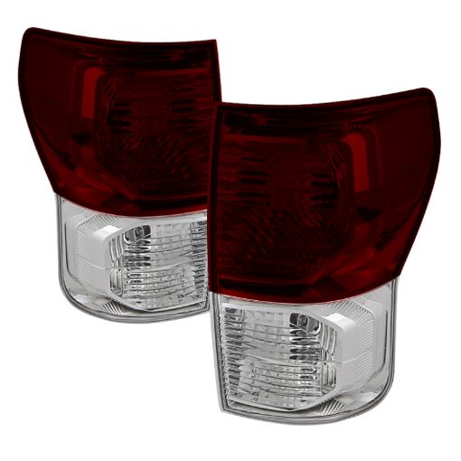 Picture of Xtune Toyota Tundra 2007 - 2013 OEM Style Tail Lights Red Smoked ALT - JH - TTU10 - OE - RSM