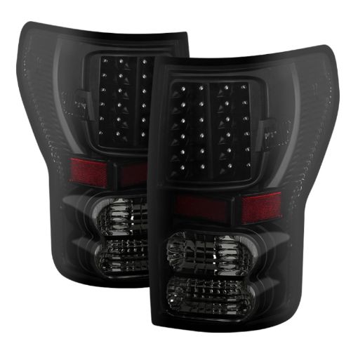 Picture of Xtune Toyota Tundra 07 - 13 LED Tail Lights Black Smoke ALT - JH - TTU07 - LED - BKSM