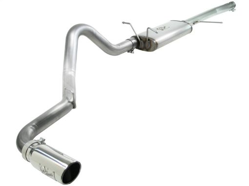 Picture of aFe MACHForce XP Exhaust Cat - Back 3in SS - 409 w Polished Tip 97 - 03 Ford F - 150 V8 4.65.4L