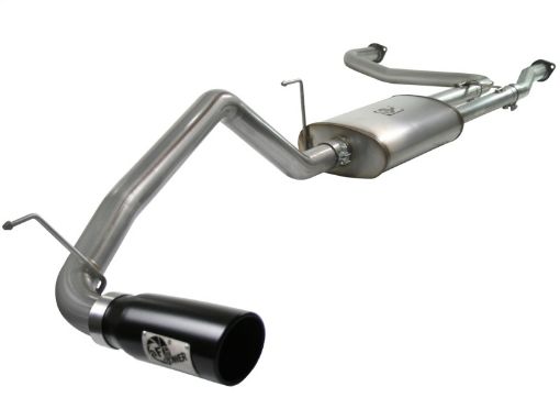 Picture of aFe MACHForce XP Exhaust Cat - Back 2.53in SS - 409 w Black Tip 04 - 12 Nissan Titan V8 5.6L