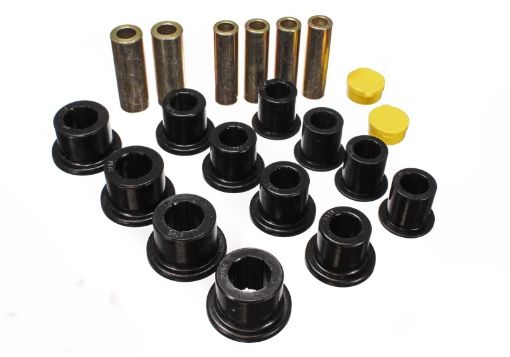 Picture of Energy Suspension 00 - 04 Ford Excursion 4WD 99 - 04 F250F350 4WD Black Front Leaf Spring Bushing Set