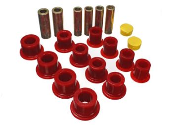 Picture of Energy Suspension 00 - 04 Ford Excursion 4WD 99 - 04 F250F350 4WD Red Front Leaf Spring Bushing Set
