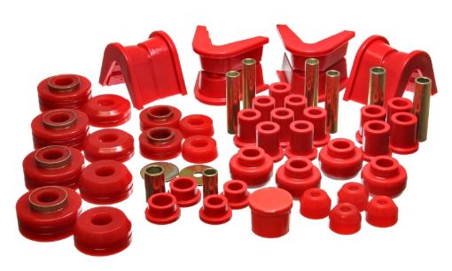 Picture of Energy Suspension 73 - 79 Ford F - 150 Pickup 4WD Red Hyper - flex Master Bushing Set