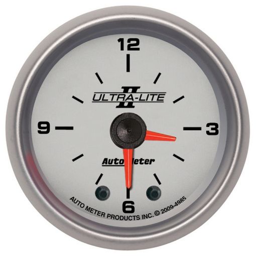 Picture of Autometer Ultra - Lite II 2in Illuminated Analog Full Sweep Electronic 12 Hour Clock