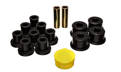 Picture of Energy Suspension 674 - 80 MG MGB Black Rear Leaf Spring Bushing Set