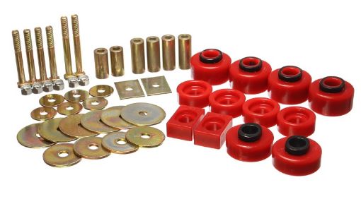 Picture of Energy Suspension 97 - 03 Ford F - 100F - 150 2WDF250 2WD L - Duty Red Body (Ext Cab ONLY ) Mount Set