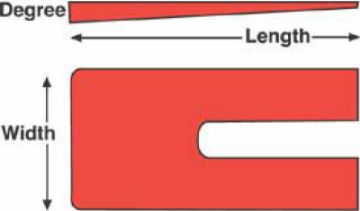 Picture of SPC Performance ZINC SHIMS 4x6.5x5.0 deg.