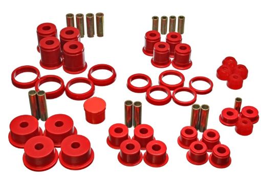 Picture of Energy Suspension 84 - 01 Jeep CherokeeWagoneerComanche Red Hyper - Flex Master Bushing Set
