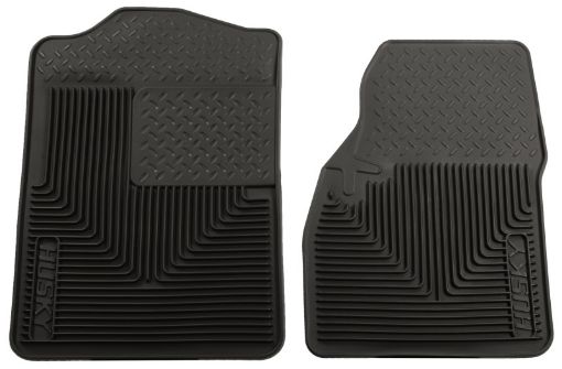 Picture of Husky Liners 94 - 01 Dodge Ram 15002500350080 - 96 Ford Bronco Heavy Duty Black Front Floor Mats