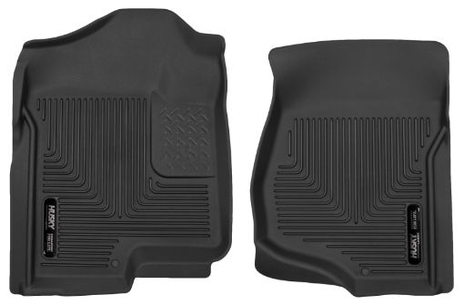 Picture of Husky Liners 07 - 12 GM SilveradoTahoeSuburbanEscalade X - Act Contour Black Floor Liners