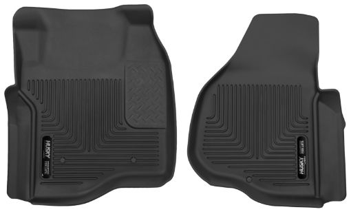 Picture of Husky Liners 11 - 12 Ford F250F350F450 Series RegSuperCrew Cab X - Act Contour Black Floor Liners