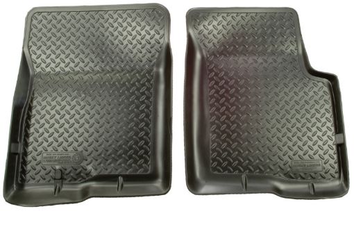Picture of Husky Liners 04 - 12 Nissan ArmadaTitanInfiniti QX56 Classic Style Black Floor Liners