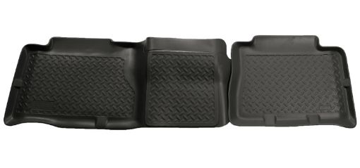 Picture of Husky Liners 02 - 06 Cadillac EscaladeGMC YukonDenali Classic Style 2nd Row Black Floor Liners