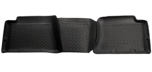 Picture of Husky Liners 04 - 06 Chevrolet SilveradoGMC Sierra 1500 Classic Style 2nd Row Black Floor Liners