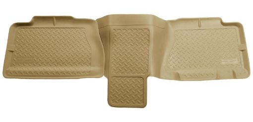 Picture of Husky Liners 01 - 06 Chevy SuburbanYukon XLDenali XL Classic Style 2nd Row Tan Floor Liners
