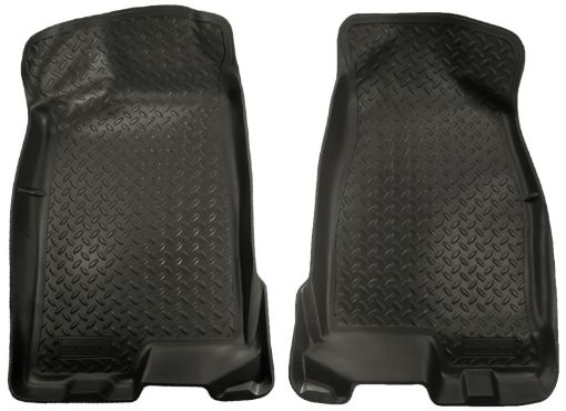 Picture of Husky Liners 04 - 12 Chevy ColoradoGMC Canyon Crew Cab Classic Style Black Floor Liners