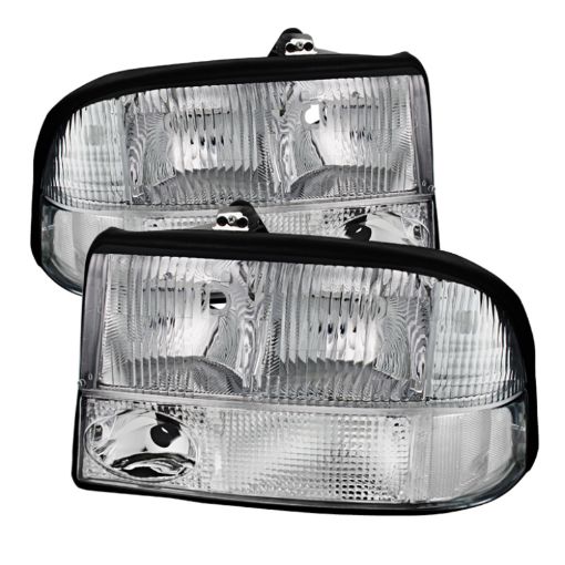Picture of Xtune Oldsmobile Bravada 98 - 01 Crystal Headlights Chrome HD - JH - GS1598 - AM - C