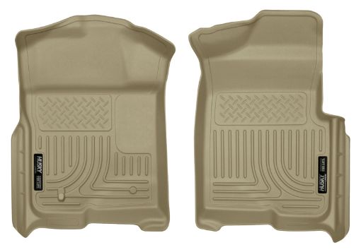 Picture of Husky Liners 09 - 12 Ford F - 150 RegularSuperSuper Crew Cab WeatherBeater Tan Floor Liners