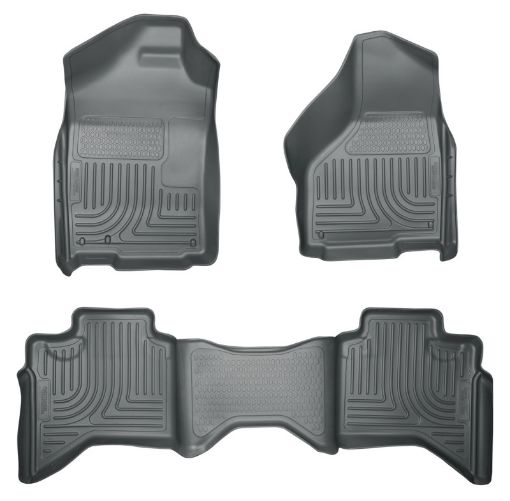 Picture of Husky Liners 03 - 08 Dodge Ram 150025003500 Quad Cab WeatherBeater Combo Gray Floor Liners