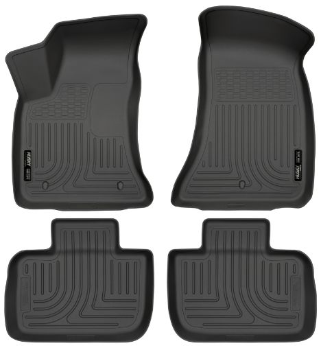 Picture of Husky Liners 11 - 12 Dodge ChargerChrysler 300 WeatherBeater Combo Black Floor Liners