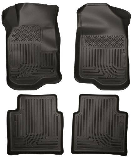 Picture of Husky Liners 08 - 12 Chevy Malibu07 - 09 Saturn Aura WeatherBeater Combo Black Floor Liners