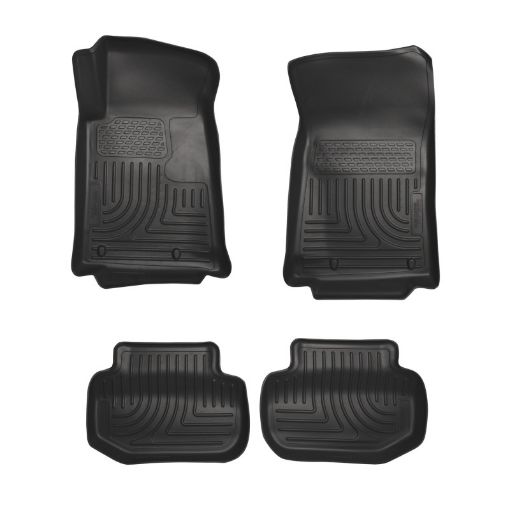 Picture of Husky Liners 10 - 12 Chevrolet Camaro WeatherBeater Combo Black Floor Liners