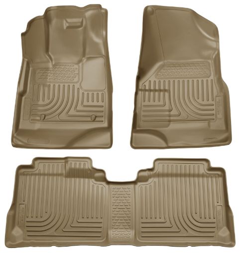 Picture of Husky Liners 09 - 12 Ford EscapeMazda Tribute (BaseHybrid) WeatherBeater Combo Tan Floor Liners